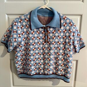 Cider Plus Size Collared Sweater